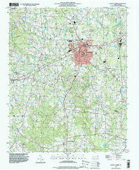 Fuquay-Varina North Carolina Historical topographic map, 1:24000 scale, 7.5 X 7.5 Minute, Year 1993