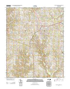 Fuquay-Varina North Carolina Historical topographic map, 1:24000 scale, 7.5 X 7.5 Minute, Year 2013