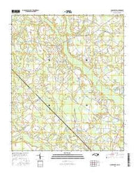 Gaddysville North Carolina Current topographic map, 1:24000 scale, 7.5 X 7.5 Minute, Year 2016