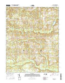 Galatia North Carolina Current topographic map, 1:24000 scale, 7.5 X 7.5 Minute, Year 2016