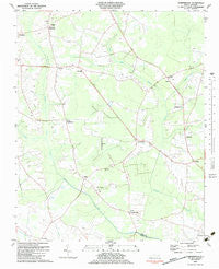 Gardnerville North Carolina Historical topographic map, 1:24000 scale, 7.5 X 7.5 Minute, Year 1983