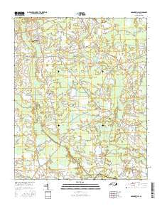 Gardnerville North Carolina Current topographic map, 1:24000 scale, 7.5 X 7.5 Minute, Year 2016
