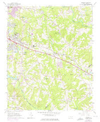 Garner North Carolina Historical topographic map, 1:24000 scale, 7.5 X 7.5 Minute, Year 1964