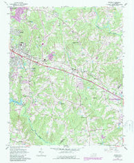 Garner North Carolina Historical topographic map, 1:24000 scale, 7.5 X 7.5 Minute, Year 1964