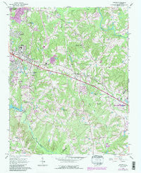 Garner North Carolina Historical topographic map, 1:24000 scale, 7.5 X 7.5 Minute, Year 1964