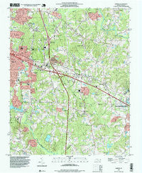 Garner North Carolina Historical topographic map, 1:24000 scale, 7.5 X 7.5 Minute, Year 1993
