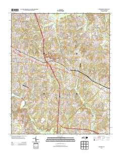 Garner North Carolina Historical topographic map, 1:24000 scale, 7.5 X 7.5 Minute, Year 2013