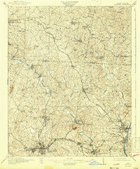 Gastonia North Carolina Historical topographic map, 1:62500 scale, 15 X 15 Minute, Year 1916