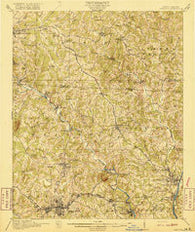 Gastonia North Carolina Historical topographic map, 1:62500 scale, 15 X 15 Minute, Year 1916