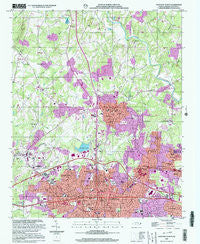 Gastonia North North Carolina Historical topographic map, 1:24000 scale, 7.5 X 7.5 Minute, Year 2002