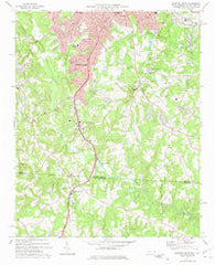 Gastonia South North Carolina Historical topographic map, 1:24000 scale, 7.5 X 7.5 Minute, Year 1973