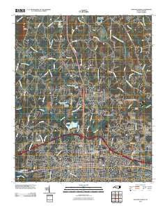 Gastonia North North Carolina Historical topographic map, 1:24000 scale, 7.5 X 7.5 Minute, Year 2010