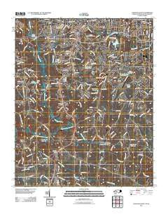 Gastonia South North Carolina Historical topographic map, 1:24000 scale, 7.5 X 7.5 Minute, Year 2011