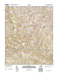 Gastonia South North Carolina Historical topographic map, 1:24000 scale, 7.5 X 7.5 Minute, Year 2013