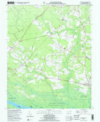 Gatesville North Carolina Historical topographic map, 1:24000 scale, 7.5 X 7.5 Minute, Year 2000