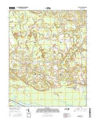 Gatesville North Carolina Current topographic map, 1:24000 scale, 7.5 X 7.5 Minute, Year 2016