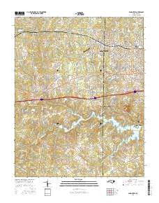 Gibsonville North Carolina Current topographic map, 1:24000 scale, 7.5 X 7.5 Minute, Year 2016