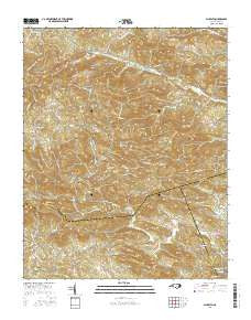 Gilreath North Carolina Current topographic map, 1:24000 scale, 7.5 X 7.5 Minute, Year 2016