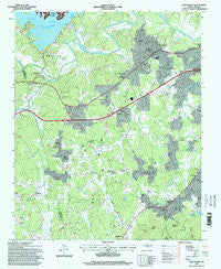 Glen Alpine North Carolina Historical topographic map, 1:24000 scale, 7.5 X 7.5 Minute, Year 1994