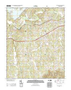 Glen Alpine North Carolina Historical topographic map, 1:24000 scale, 7.5 X 7.5 Minute, Year 2013