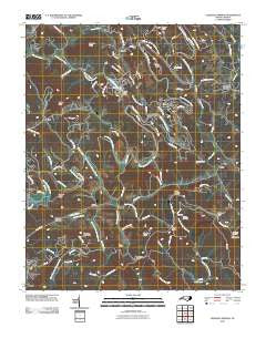 Glendale Springs North Carolina Historical topographic map, 1:24000 scale, 7.5 X 7.5 Minute, Year 2010