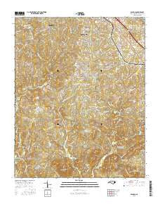Glenola North Carolina Current topographic map, 1:24000 scale, 7.5 X 7.5 Minute, Year 2016