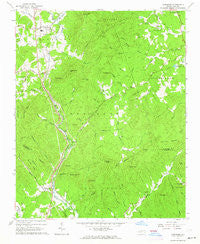 Glenwood North Carolina Historical topographic map, 1:24000 scale, 7.5 X 7.5 Minute, Year 1962