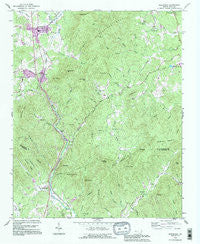 Glenwood North Carolina Historical topographic map, 1:24000 scale, 7.5 X 7.5 Minute, Year 1993