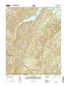 Gold Hill North Carolina Current topographic map, 1:24000 scale, 7.5 X 7.5 Minute, Year 2016