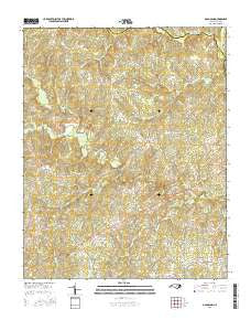 Gold Sand North Carolina Current topographic map, 1:24000 scale, 7.5 X 7.5 Minute, Year 2016