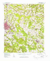 Goldsboro North Carolina Historical topographic map, 1:62500 scale, 15 X 15 Minute, Year 1957