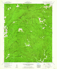 Grandfather Mountain North Carolina Historical topographic map, 1:24000 scale, 7.5 X 7.5 Minute, Year 1960