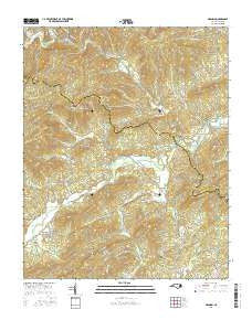 Grandin North Carolina Current topographic map, 1:24000 scale, 7.5 X 7.5 Minute, Year 2016