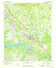 Granite Falls North Carolina Historical topographic map, 1:24000 scale, 7.5 X 7.5 Minute, Year 1970