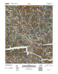 Granite Falls North Carolina Historical topographic map, 1:24000 scale, 7.5 X 7.5 Minute, Year 2010