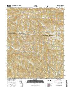 Grassy Creek North Carolina Current topographic map, 1:24000 scale, 7.5 X 7.5 Minute, Year 2016
