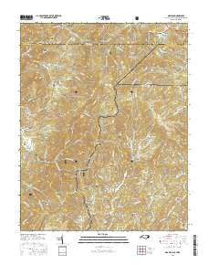 Grayson North Carolina Current topographic map, 1:24000 scale, 7.5 X 7.5 Minute, Year 2016