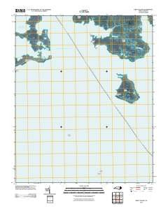 Great Island North Carolina Historical topographic map, 1:24000 scale, 7.5 X 7.5 Minute, Year 2010