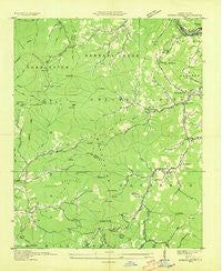 Greens Creek North Carolina Historical topographic map, 1:24000 scale, 7.5 X 7.5 Minute, Year 1936