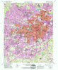 Greensboro North Carolina Historical topographic map, 1:24000 scale, 7.5 X 7.5 Minute, Year 1951