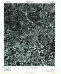 Greensboro North Carolina Historical topographic map, 1:24000 scale, 7.5 X 7.5 Minute, Year 1977