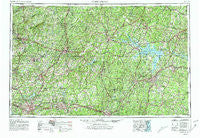 Greensboro North Carolina Historical topographic map, 1:250000 scale, 1 X 2 Degree, Year 1953