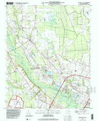 Greenville NW North Carolina Historical topographic map, 1:24000 scale, 7.5 X 7.5 Minute, Year 1998