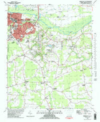 Greenville SE North Carolina Historical topographic map, 1:24000 scale, 7.5 X 7.5 Minute, Year 1982