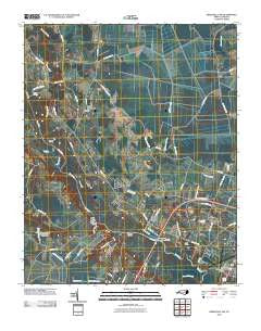 Greenville NW North Carolina Historical topographic map, 1:24000 scale, 7.5 X 7.5 Minute, Year 2010