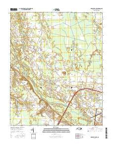 Greenville NW North Carolina Current topographic map, 1:24000 scale, 7.5 X 7.5 Minute, Year 2016