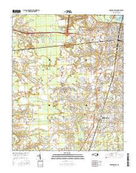 Greenville SW North Carolina Current topographic map, 1:24000 scale, 7.5 X 7.5 Minute, Year 2016