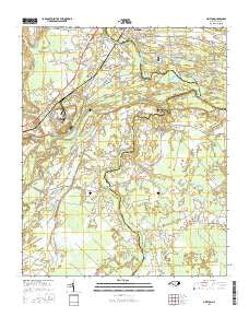 Grifton North Carolina Current topographic map, 1:24000 scale, 7.5 X 7.5 Minute, Year 2016