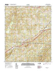 Grover North Carolina Current topographic map, 1:24000 scale, 7.5 X 7.5 Minute, Year 2016