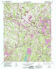 Guilford North Carolina Historical topographic map, 1:24000 scale, 7.5 X 7.5 Minute, Year 1951